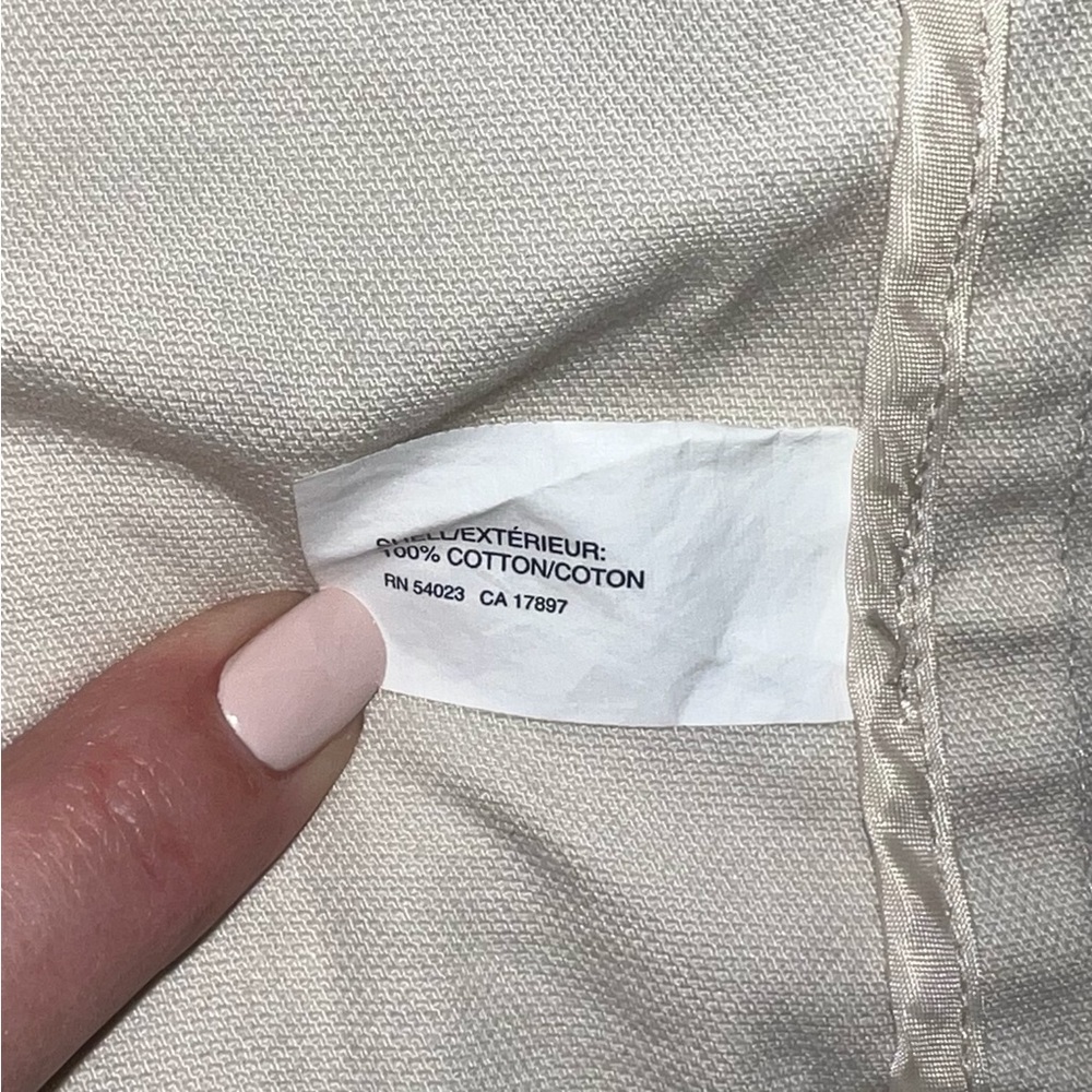 GAP Ivory Trench Coat - Size Large - Picture 7 of 8